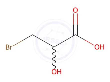 Chemical structure of 3-bromolactic acid