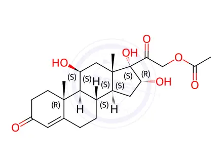 Chemical structure of Hydrocortisone Acetate Impurity 37