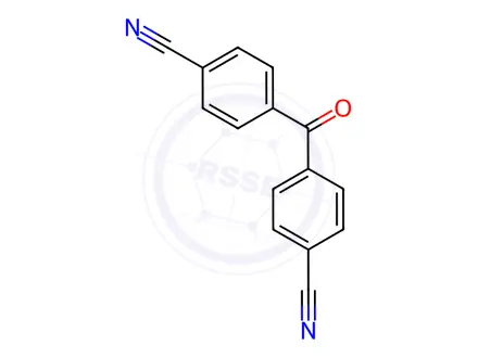 Chemical structure of 4,4'-Dicyanobenzophenone