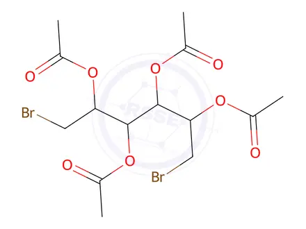 Chemical structure of 2,3,4,5-Tetra-O-acetyl-1,6-dibromo-1,6-dideoxy-D-mannitol