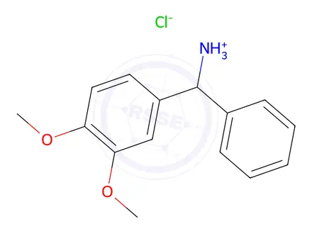 Chemical structure of (3,4-dimethoxyphenyl)(phenyl)methanamine hydrochloride