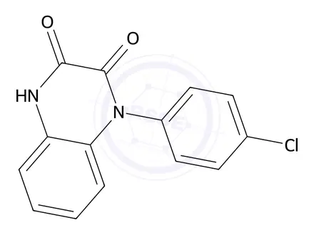 Chemical structure of 1-(4-Chlorophenyl)-1,4-dihydroquinoxaline-2,3-dione