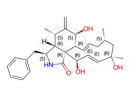 Chemical structure of Cytochalasin J