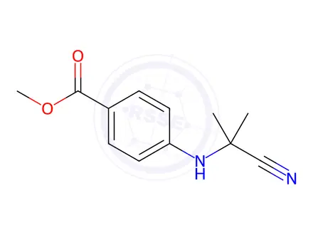 Chemical structure of METHYL 4-(2-CYANOPROPAN-2-YLAMINO)BENZOATE