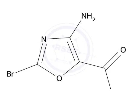 Chemical structure of 4-Amino-2-bromooxazole-5-carboxylic acid