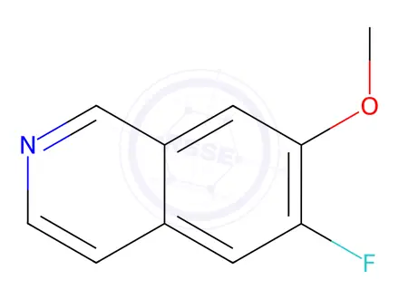 Chemical structure of 6-Fluoro-7-methoxyisoquinoline