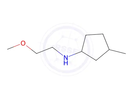 Chemical structure of N-(2-methoxyethyl)-3-methylcyclopentan-1-amine