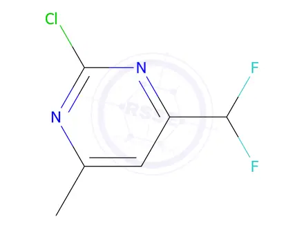 Chemical structure of 2-Chloro-4-(difluoromethyl)-6-methylpyrimidine