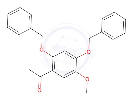 Chemical structure of 1-[5-Methoxy-2,4-bis(phenylmethoxy)phenyl]-ethanone