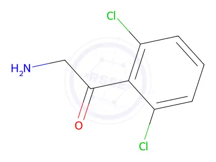 Chemical structure of 2-Amino-1-(2,6-dichlorophenyl)ethan-1-one