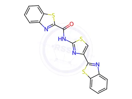 Chemical structure of N-(4-(Benzo[d]thiazol-2-yl)thiazol-2-yl)benzo[d]thiazole-2-carboxamide