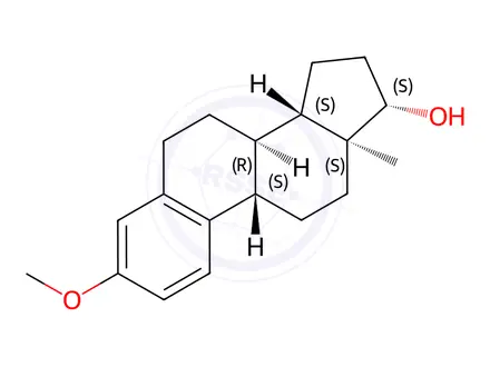 Chemical structure of 3-O-Methylestradiol