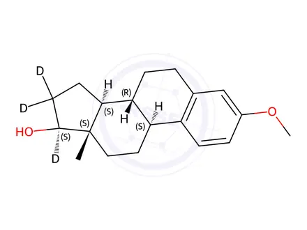 Chemical structure of 3-O-Methyl Estradiol-d3