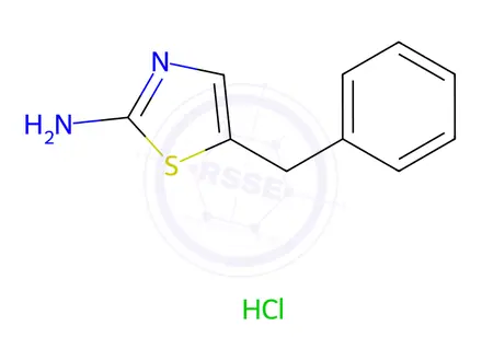 Chemical structure of 5-benzyl-1,3-thiazol-2-amine hydrochloride
