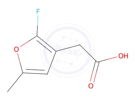 Chemical structure of 2-(2-fluoro-5-methylfuran-3-yl)acetic acid