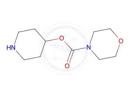 Chemical structure of piperidin-4-yl morpholine-4-carboxylate