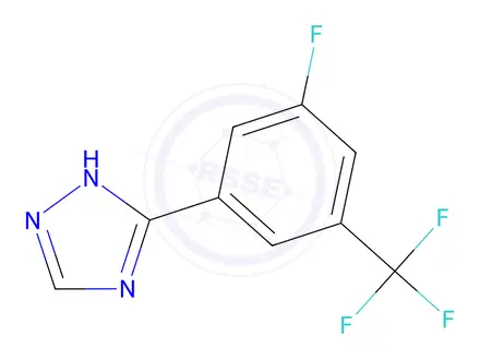 Chemical structure of 3-(3-Fluoro-5-(trifluoromethyl)phenyl)-1H-1,2,4-triazole