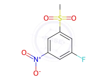 Chemical structure of 3-Fluoro-5-(methylsulfonyl)nitrobenzene
