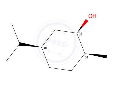 Chemical structure of [1R-(1alpha,2alpha,5alpha)]-5-(isopropyl)-2-methylcyclohexan-1-ol