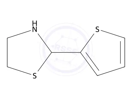Chemical structure of 2-(Thiophen-2-yl)thiazolidine