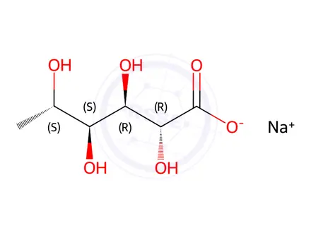 Chemical structure of Sodium L-Rhamnonate