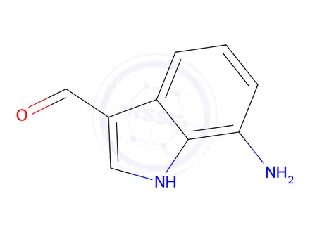 Chemical structure of 7-Amino-1H-indole-3-carbaldehyde