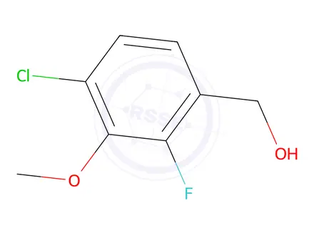 Chemical structure of 4-Chloro-2-fluoro-3-methoxybenzyl alcohol