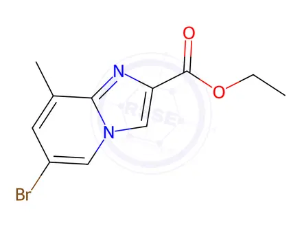 Chemical structure of Ethyl 6-bromo-8-methylimidazo[1,2-a]pyridine-2-carboxylate