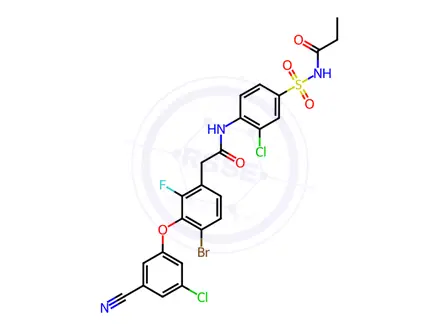 Chemical structure of Elsulfavirine