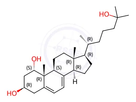 Chemical structure of 1α,25-Dihydroxy-7-dehydrocholesterol