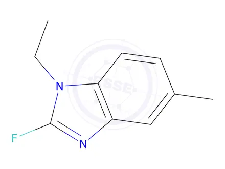 Chemical structure of 1-ethyl-2-fluoro-5-methyl-1H-1,3-benzodiazole