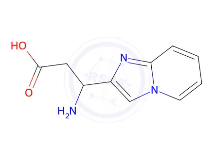 Chemical structure of 3-Amino-3-(imidazo[1,2-a]pyridin-2-yl)propanoic acid