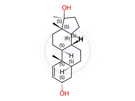 Chemical structure of 17-Methyl-5α-androst-1-ene-3α,17β-diol