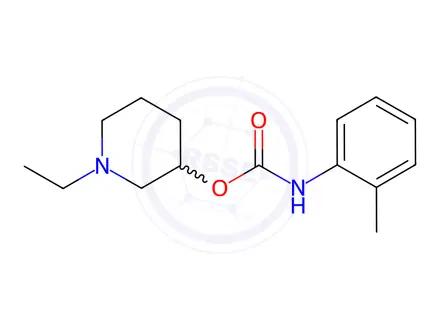 Chemical structure of 2-Methylphenylcarbamic acid 1-ethyl-3-piperidyl ester