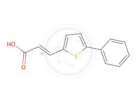 Chemical structure of (E)-3-(5-Phenylthiophen-2-yl)acrylic Acid