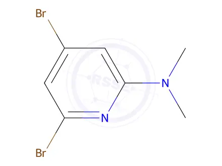 Chemical structure of 4,6-DibroMo-N,N-diMethylpyridin-2-aMine