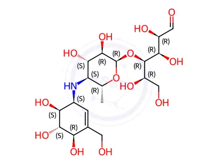 Chemical structure of Acarbose Impurity D
