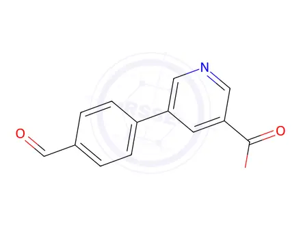 Chemical structure of Methyl 5-(4-formylphenyl)nicotinate