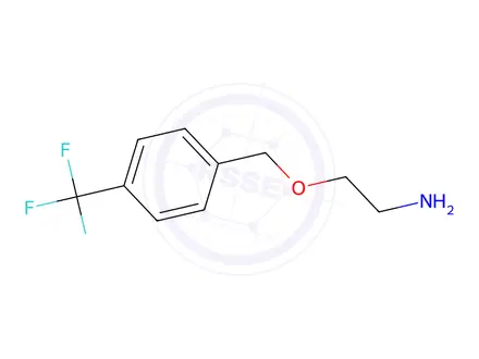 Chemical structure of 2-((4-(Trifluoromethyl)benzyl)oxy)ethanamine