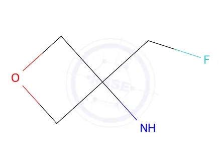 Chemical structure of 3-Oxetanamine, 3-(fluoromethyl)-N-methyl-