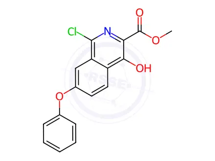 Chemical structure of Roxadustat Impurity 195