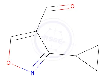 Chemical structure of 3-Cyclopropylisoxazole-4-carbaldehyde