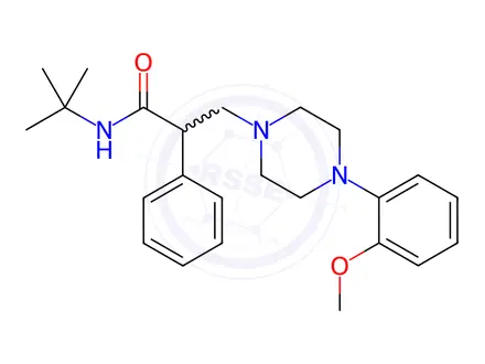 Chemical structure of (S)-N-TERT-BUTYL-3-(4-(2-METHOXYPHENYL)-PIPERAZIN-1-YL)-2-PHENYLPROPANAMIDE DIHYDROCHLORIDE