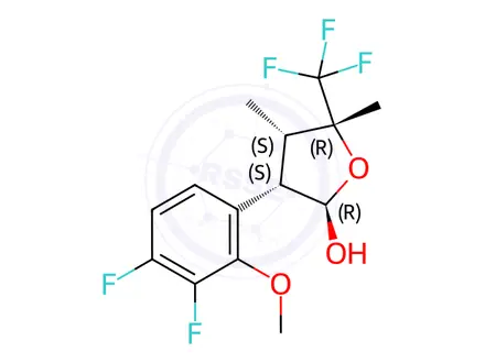Chemical structure of Sofosbuvir impound 124