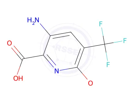 Chemical structure of 3-amino-6-methoxy-5-(trifluoromethyl)picolinicacid