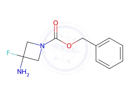 Chemical structure of benzyl 3-amino-3-fluoroazetidine-1-carboxylate
