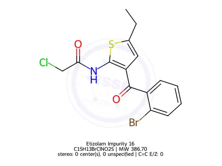 Chemical structure of Etizolam Impurity 58