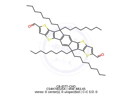 Chemical structure of C8-IDTT-CHO