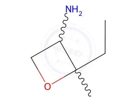 Chemical structure of 2-ethyl-2-methyl-oxetan-3-amine
