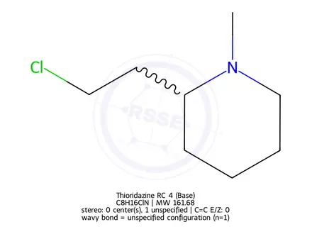 Chemical structure of Thioridazine RC 4 (Base)